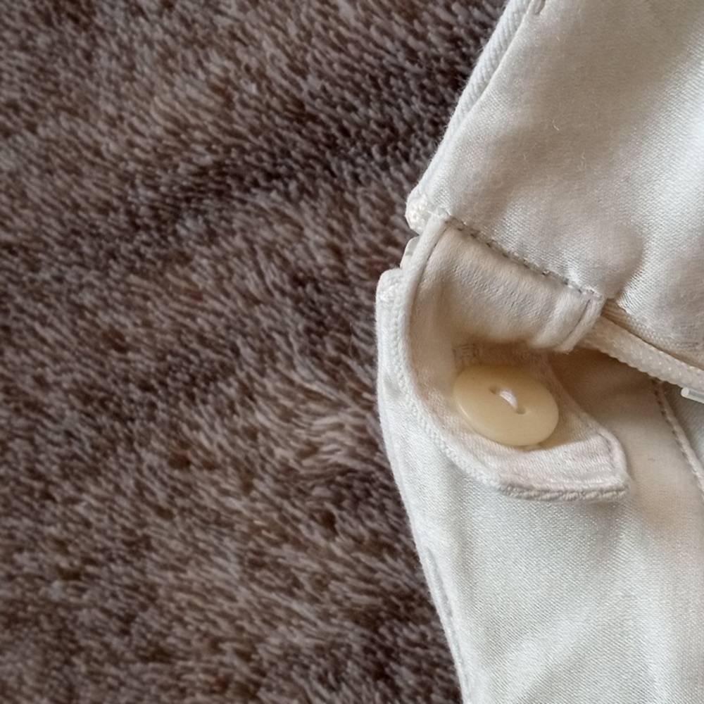 Eileen Fisher Bistretch Twill slim fit pants in Bone - Picture 5 of 10